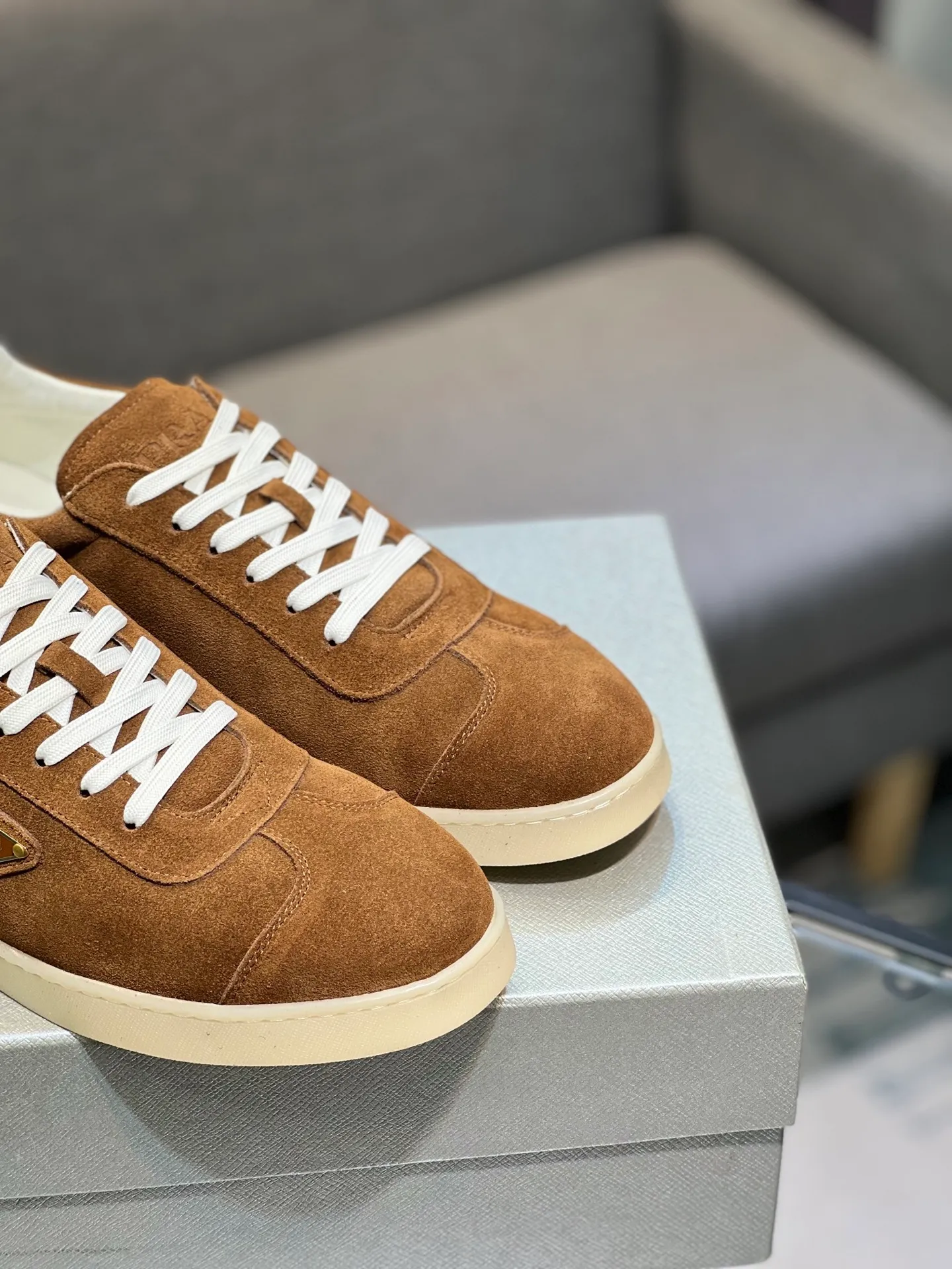 Men's shoes 💰540 [PRADA] Men's shoes are popular in the counter, official website synchronization, 1 high-quality shipment ✔️ Original frosted cowhide + cowhide lining, 1🆚1 replica, original sole, 38-45 (45 customized, non-refundable)